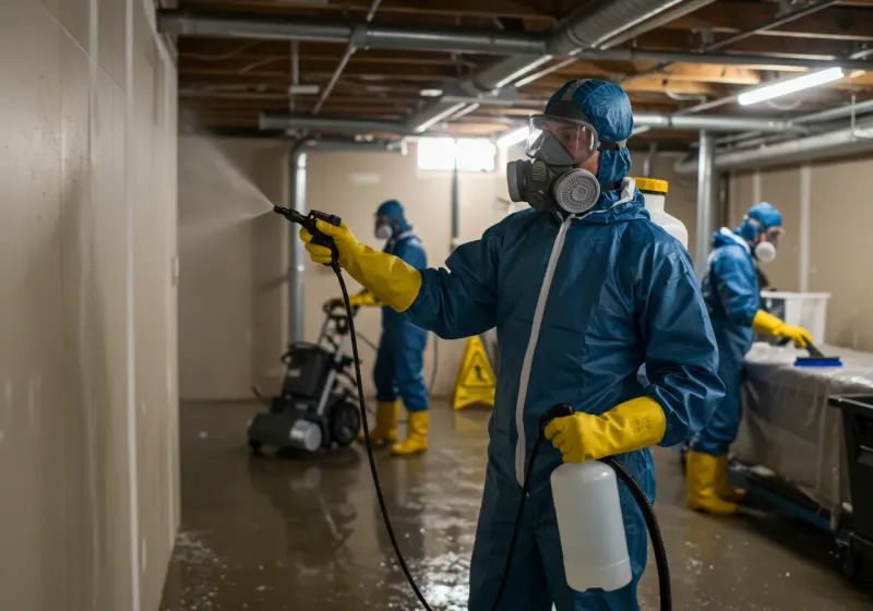 Basement Sanitization and Antimicrobial Treatment process in Boone, NC